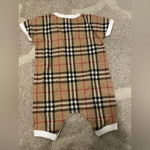 Burberry Cotton Baby Romper 3 months